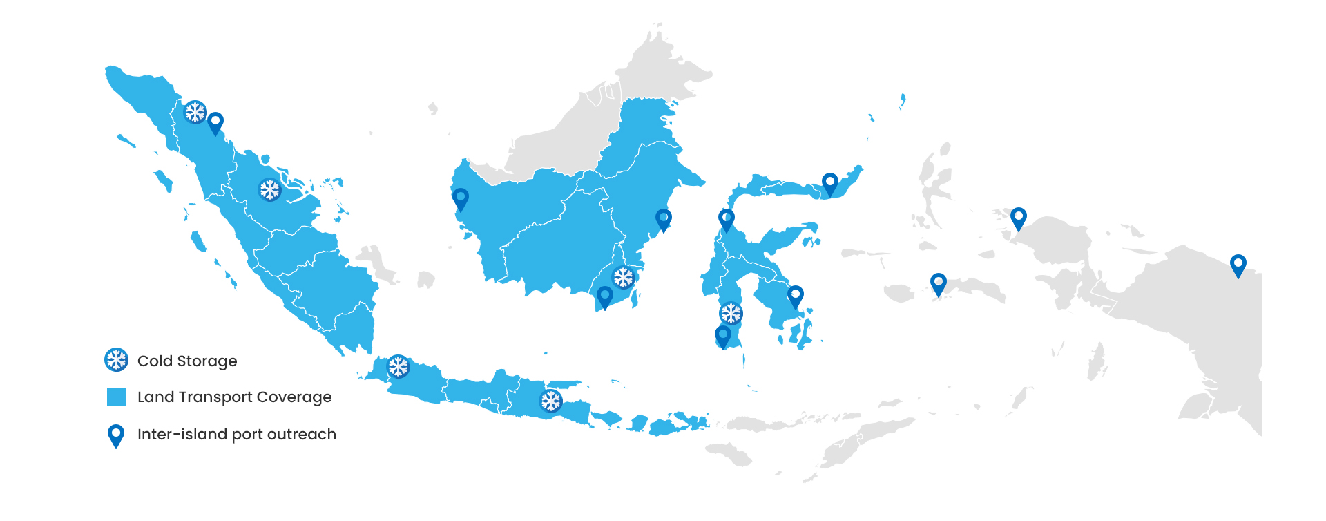 Service location coverage map